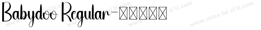 Babydoo Regular字体转换